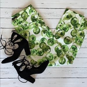 Zara Basic | Kiwi Print Pants